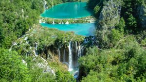 The UNESCO-listed lakes and waterfalls of Plitvice National Park in Croatia