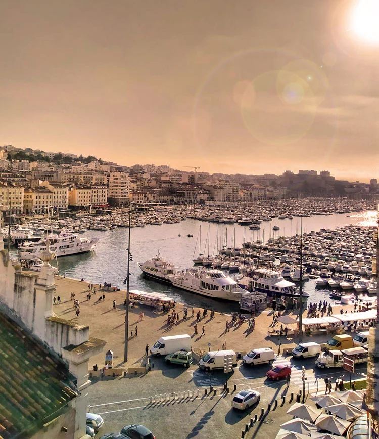 Sunset in Marseille, France