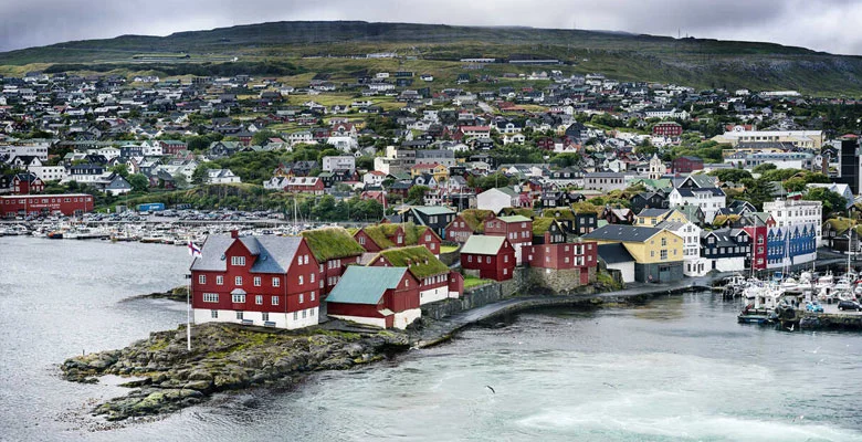 Πόλη Torshavn, πρωτεύουσα νήσων Φερόες