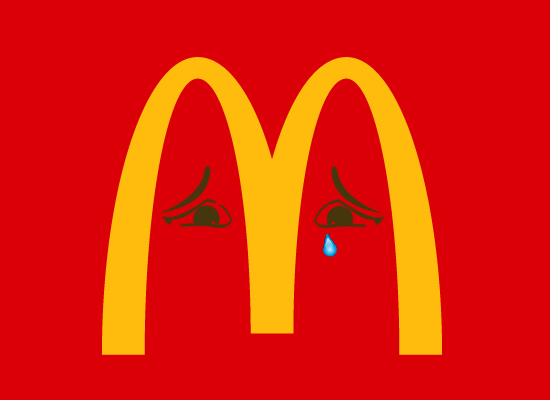 Mcdonalds logo cry