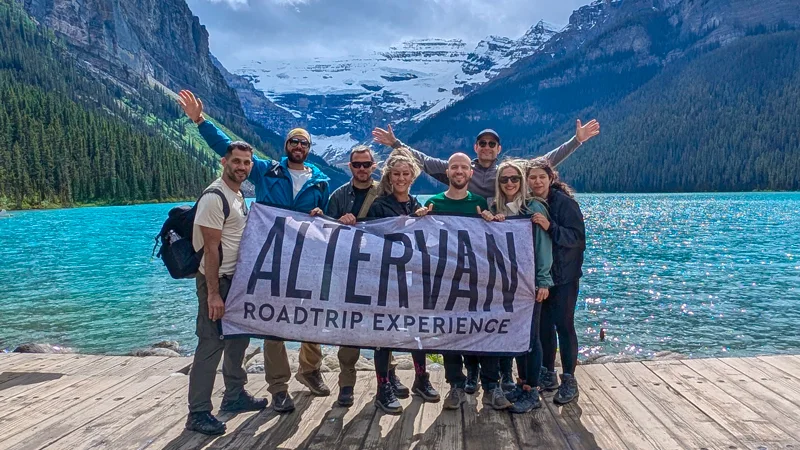 Moraine Lake with the Altervan crew