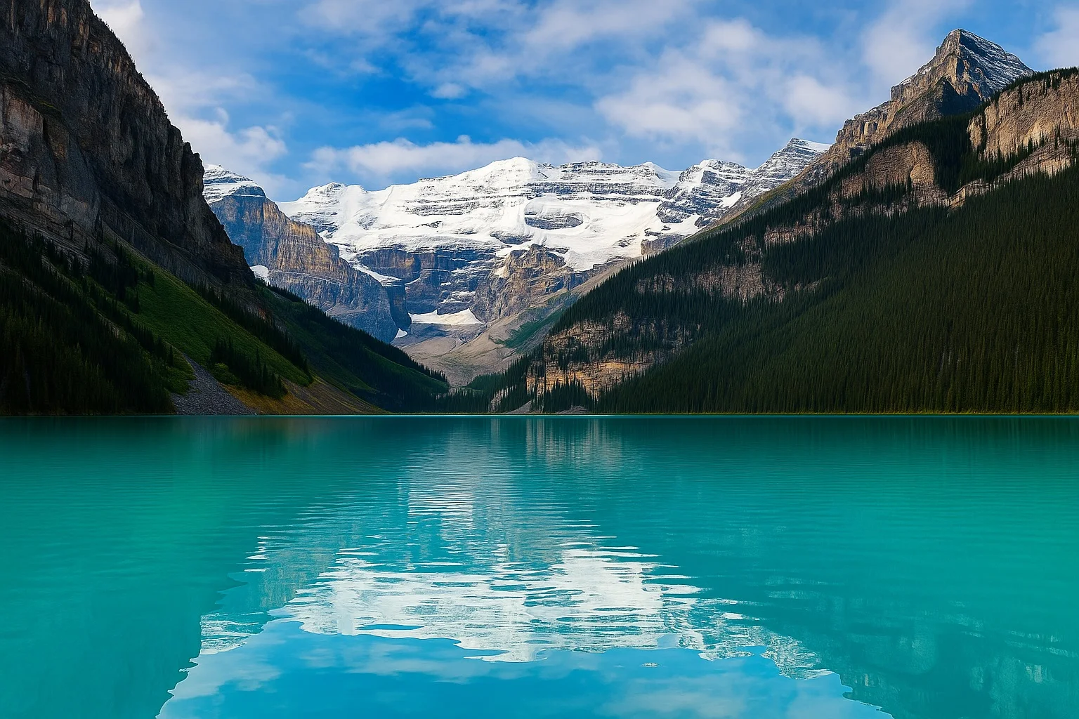 British Columbia and Alberta roadtrip: turquoise Lake Louise, Canada