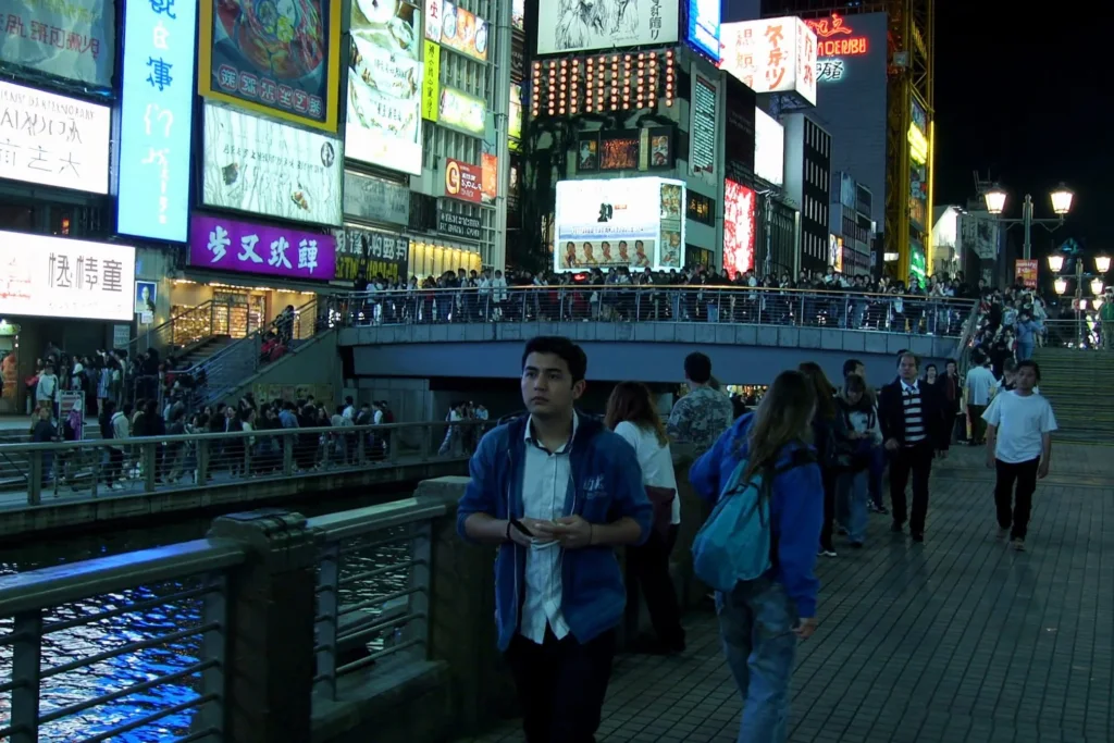 Το κανάλι Dotonbori και η γέφυρα Ebisubashi στην Όσακα