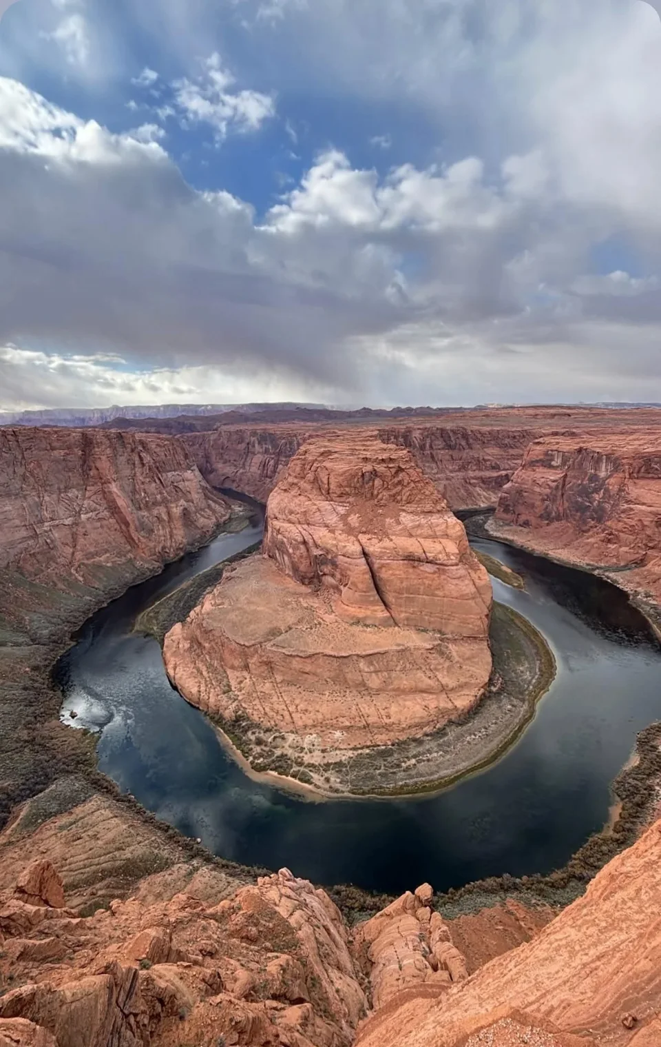 Το πέταλο του Horseshoe Bend από ψηλά